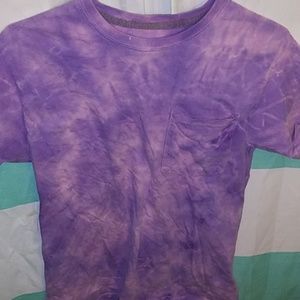 Purple tie dye shirt
